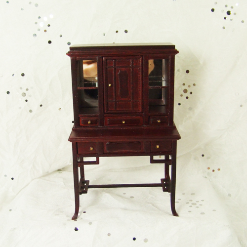 H12013 MH - 1" scale Mahogany Display Cabinet